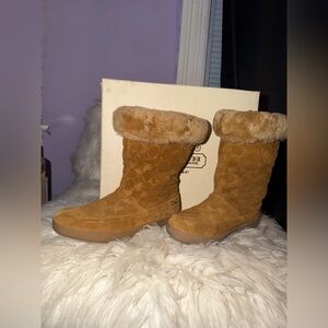 Vintage Coach Women’s Teri Signature C Suede Boots